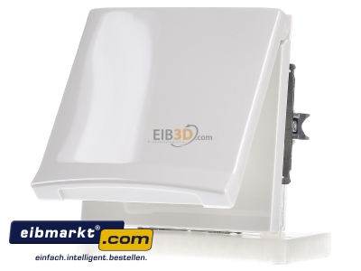 Frontansicht Busch-Jaeger 20 EUGKB-32-101 Schuko-Steckdoseneinsatz IP44 wei 