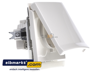 Ansicht links Busch-Jaeger 20 EUGKB-32-101 Schuko-Steckdoseneinsatz IP44 wei 