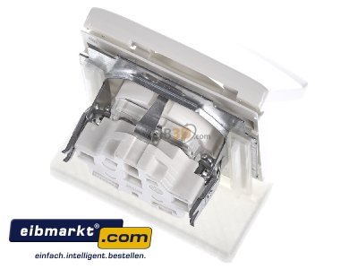 Ansicht oben hinten Busch-Jaeger 20 EUGKB-32-101 Schuko-Steckdoseneinsatz IP44 wei 