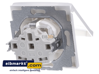 Ansicht hinten Busch-Jaeger 20 EUGKB-34-101 Schuko-Steckdoseneinsatz IP44 alpinwei 