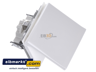 Ansicht oben links Busch-Jaeger 20 EUGKB-34-101 Schuko-Steckdoseneinsatz IP44 alpinwei 