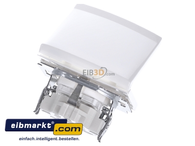 Ansicht oben hinten Busch-Jaeger 20 EUGKB-34-101 Schuko-Steckdoseneinsatz IP44 alpinwei 