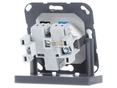 Back view Jung A 1520-13 BF SEV WW Socket outlet (receptacle) white 
