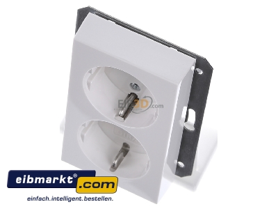 Ansicht oben vorne Gira 273103 Doppeldose SCHUKO KS 1fach rws 