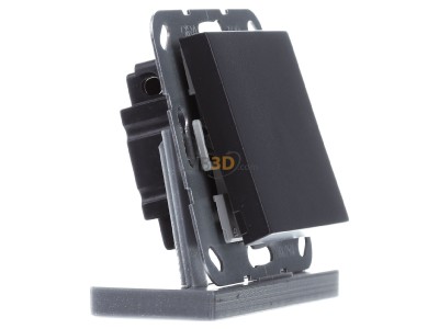 View on the left Gira 283628 2-pole switch flush mounted anthracite 
