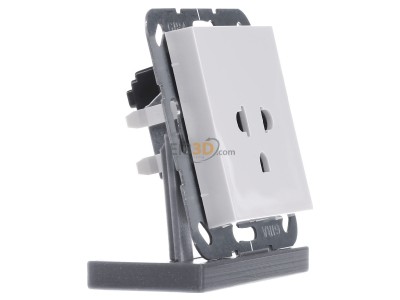 View on the left Gira 284003 Socket outlet (receptacle) white 
