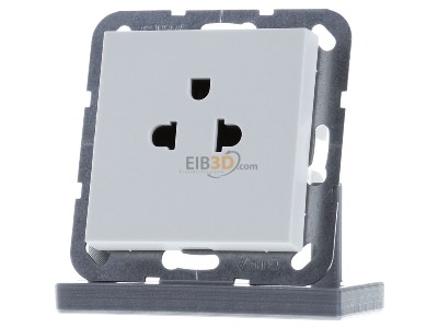 Frontansicht Gira 284027 Steckdose EURO US System rws matt 