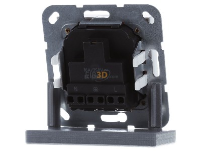 Ansicht hinten Gira 284027 Steckdose EURO US System rws matt 
