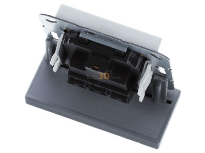 Ansicht oben hinten Gira 284027 Steckdose EURO US System rws matt 