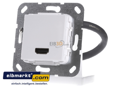 Frontansicht Gira 567003 HDMI Kabelpeitsche rws 