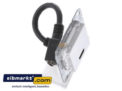 Ansicht oben links Gira 567003 HDMI Kabelpeitsche rws 