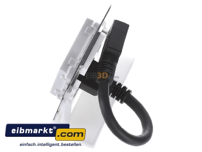 Ansicht oben rechts Gira 567003 HDMI Kabelpeitsche rws 