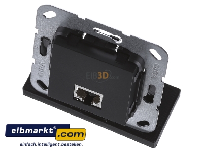 Ansicht oben vorne Gira 569510 Modular Jack RJ45 Cat6A swma Gender Changer 