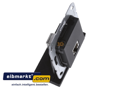 Ansicht oben links Gira 569510 Modular Jack RJ45 Cat6A swma Gender Changer 