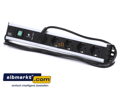 Ansicht oben vorne Bachmann 300.030 Handwerkerleiste 5f. mit USB-Charger 