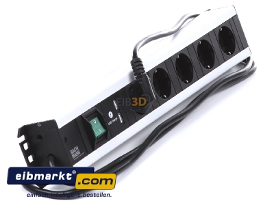 Ansicht oben links Bachmann 300.030 Handwerkerleiste 5f. mit USB-Charger 