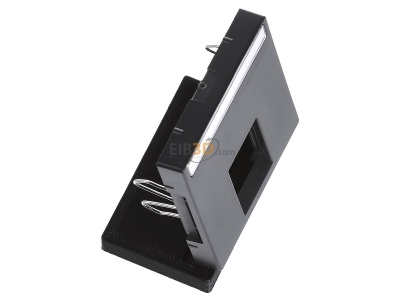 Ansicht oben links Merten MEG4573-0414 Zentralplatte 1fach anth 