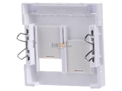 Ansicht hinten Merten MEG4574-0325 Zentralplatte 2fach aktivws gl 