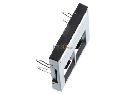 Ansicht oben links Merten MEG4574-0414 Zentralplatte 2fach anth 