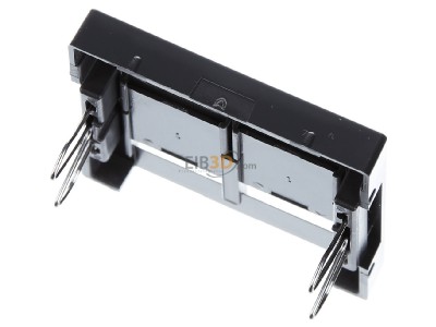 Ansicht oben hinten Merten MEG4574-0414 Zentralplatte 2fach anth 