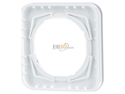 Back view Berker 10112174 Frame 1-gang aluminium 
