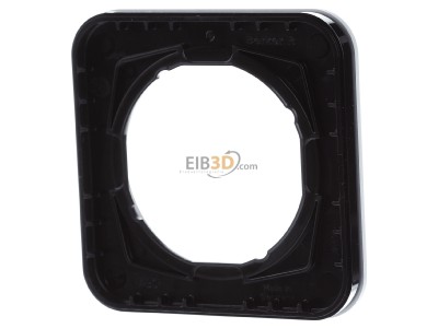 Ansicht hinten Berker 10112184 Rahmen Alu/sw 1fach, rund 