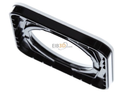 Ansicht oben hinten Berker 10112184 Rahmen Alu/sw 1fach, rund 