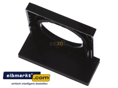 Ansicht oben hinten Berker 10112245 Rahmen sw/gl 1fach, rund 