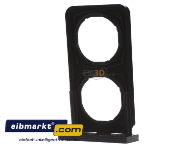 Ansicht hinten Berker 10122145 Rahmen sw/gl 2fach 