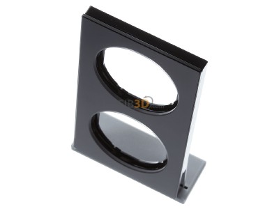 View up front Berker 10122216 Frame 2-gang black 

