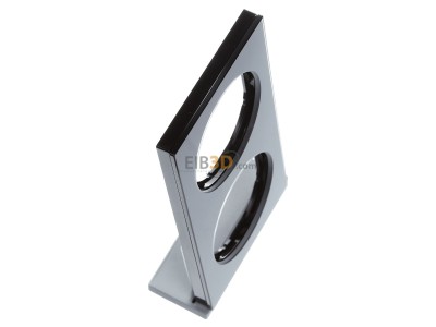 View top left Berker 10122216 Frame 2-gang black 
