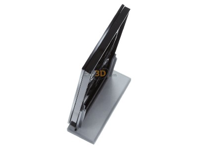 View top right Berker 10122216 Frame 2-gang black 
