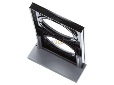Top rear view Berker 10122216 Frame 2-gang black 
