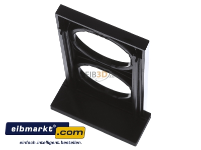 Ansicht oben hinten Berker 10122245 Rahmen sw/gl 2fach 