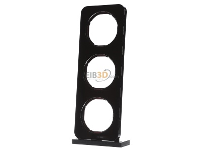 Frontansicht Berker 10132145 Rahmen sw/gl 3fach 