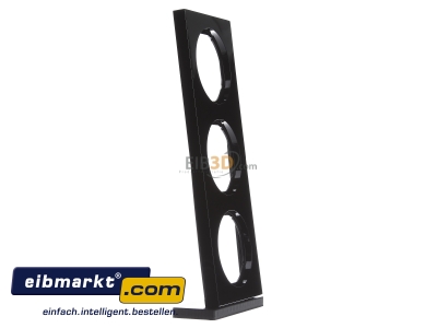Ansicht links Berker 10132245 Rahmen sw/gl 3fach 