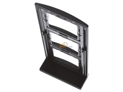 Ansicht oben hinten Berker 10133005 Rahmen sw/anth 3fach 