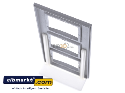 Ansicht oben hinten Berker 10136424 Rahmen alu/matt 3fach 