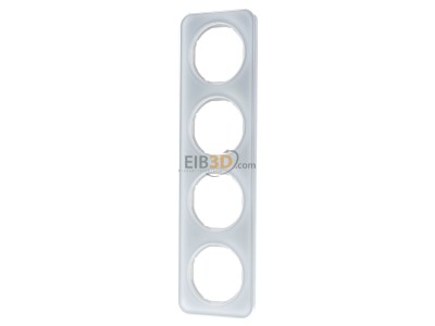 Frontansicht Berker 10142109 Rahmen Glas/pows 4fach 