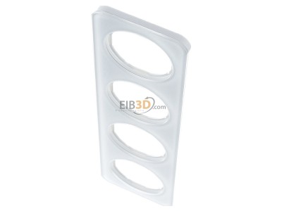 Ansicht oben vorne Berker 10142109 Rahmen Glas/pows 4fach 