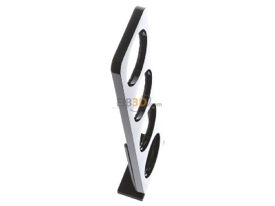 Ansicht oben links Berker 10142145 Rahmen sw/gl 4fach 