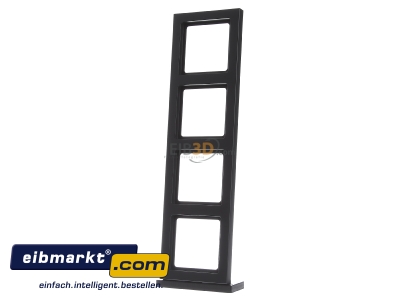 Frontansicht Berker 10146096 Rahmen anth/sa 4fach 