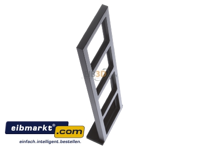 Ansicht oben links Berker 10146096 Rahmen anth/sa 4fach 