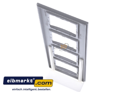 Ansicht oben hinten Berker 10146424 Rahmen Alu/matt 4fach 