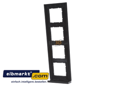 Ansicht hinten Berker 10146626 Rahmen anth/matt 4fach 