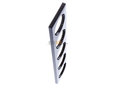 Ansicht oben links Berker 10152245 Rahmen sw/gl 5fach 