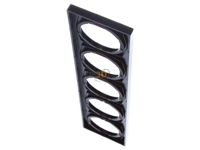 Ansicht oben hinten Berker 10152245 Rahmen sw/gl 5fach 