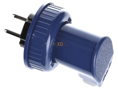 View top right Busch-Jaeger 74 WD Plug Blue 
