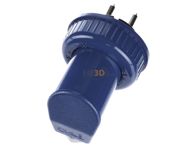 Top rear view Busch-Jaeger 74 WD Plug Blue 
