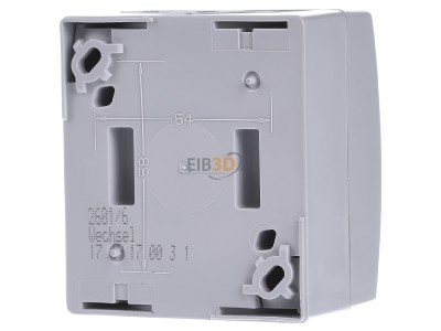 Back view Busch Jaeger 2601/6 W-53 3-way switch (alternating switch) 
